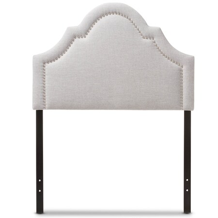 Baxton Studio Rita Modern Grayish Beige Upholstered Twin Size Headboard 125-6985
